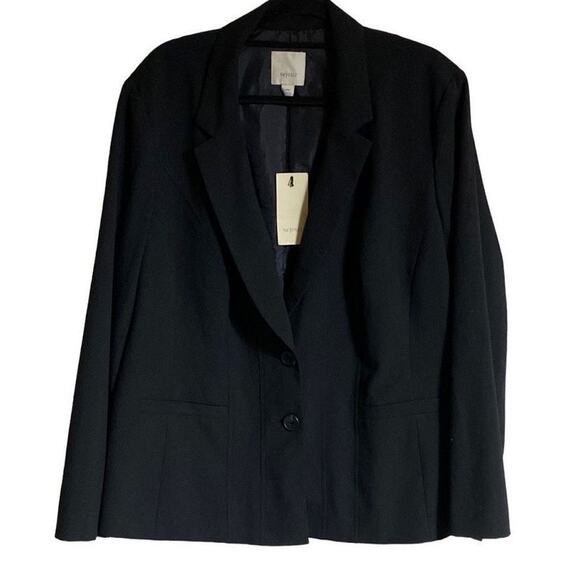 Sejour Women's Black Blazer Jacket Size 18W - NWT - Classic & Versatile Chic - Picture 1 of 12